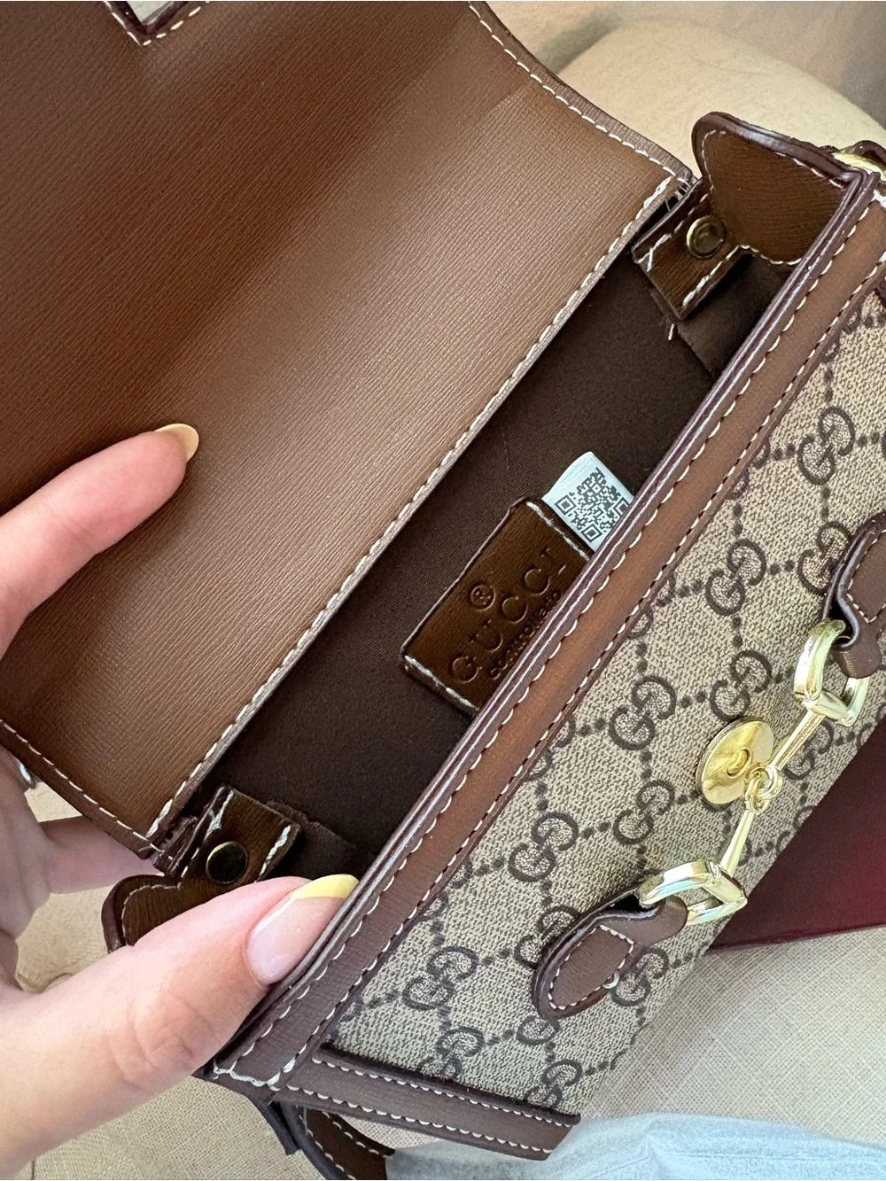 Brown GG Canvas Small Shoulder Bag